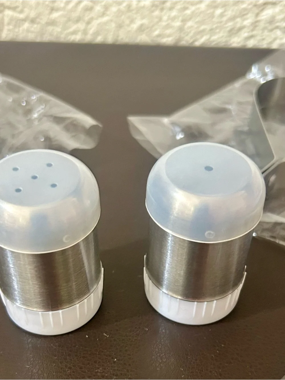 Stainless Steel Fried Egg/Pancake Mold with Salt & Pepper Shakers